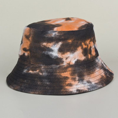 Tie-Dye ribarski šešir s grafitima i postupnim promjenama, dvostrani šešir za umivaonik, šešir sa šiltom za zaštitu od sunca za prekogranična putovanja
