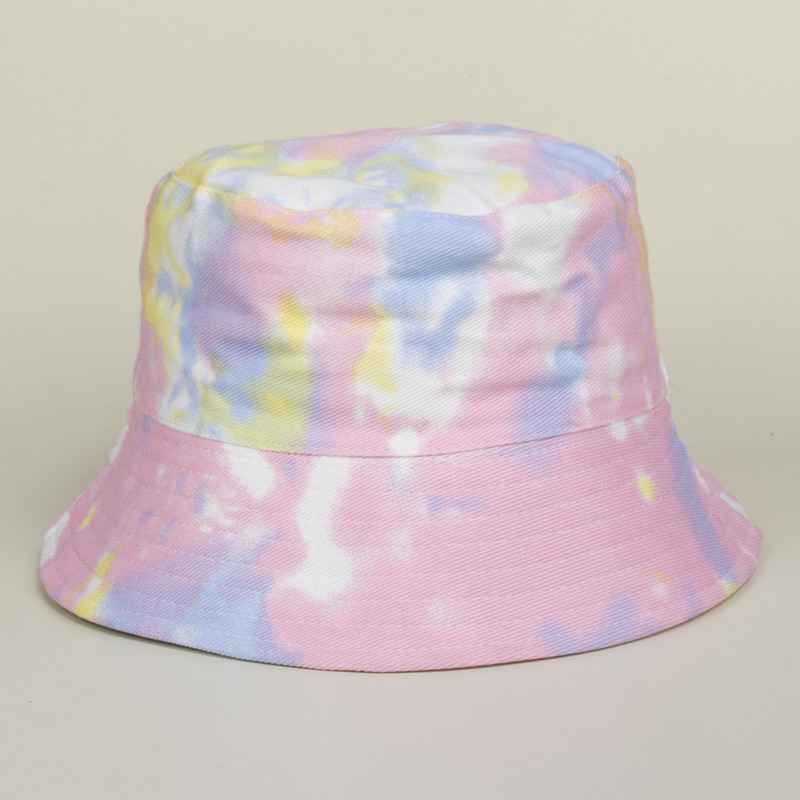 Tie-Dye ribarski šešir s grafitima i postupnim promjenama, dvostrani šešir za umivaonik, šešir sa šiltom za zaštitu od sunca za prekogranična putovanja
