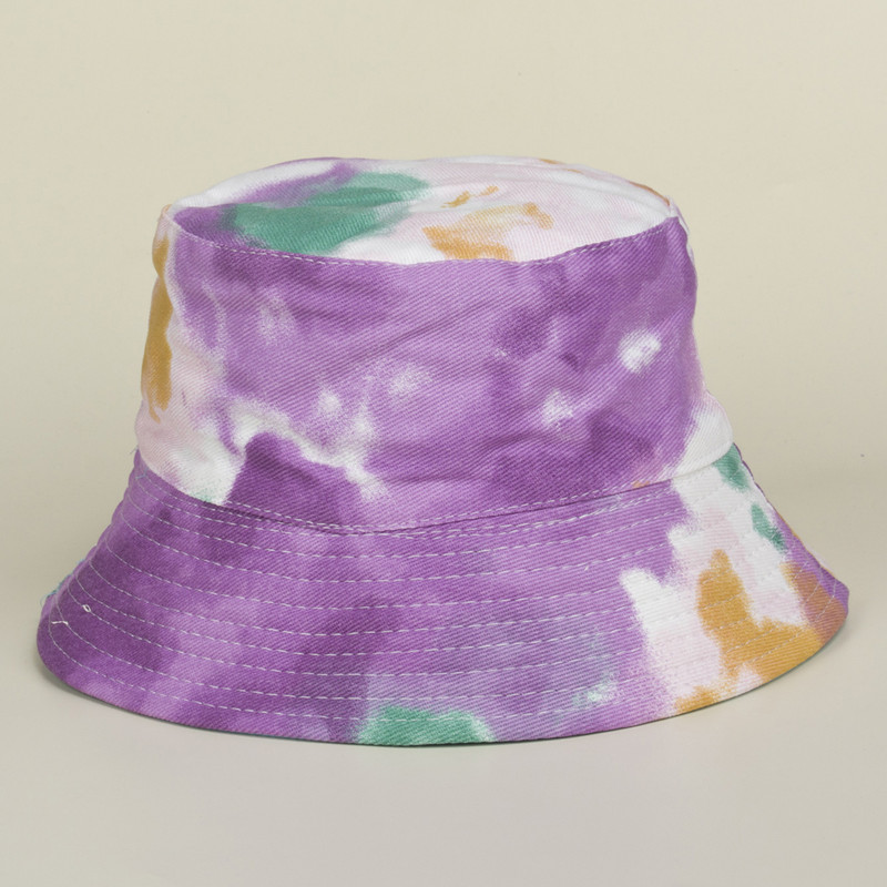 Tie-Dye ribarski šešir s grafitima i postupnim promjenama, dvostrani šešir za umivaonik, šešir sa šiltom za zaštitu od sunca za prekogranična putovanja