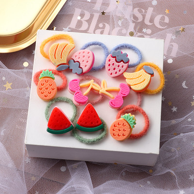 10 bucăți/set benzi de păr cu animale drăguțe din desene animate, benzi elastice din cauciuc pentru fete, accesorii pentru păr, ornamente pentru bentita pentru copii, cadou 2022