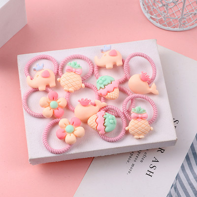 10 bucăți/set benzi de păr cu animale drăguțe din desene animate, benzi elastice din cauciuc pentru fete, accesorii pentru păr, ornamente pentru bentita pentru copii, cadou 2022