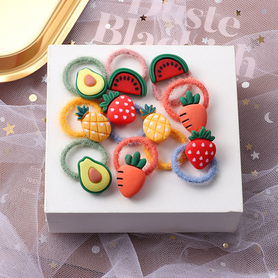 10 bucăți/set benzi de păr cu animale drăguțe din desene animate, benzi elastice din cauciuc pentru fete, accesorii pentru păr, ornamente pentru bentita pentru copii, cadou 2022