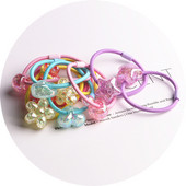 10 DB új aranyos hercegnő virág színes labda gyerekeknek rugalmas hajpántok baba fejdísz gyerekeknek hajkötelek lányok hajkiegészítői