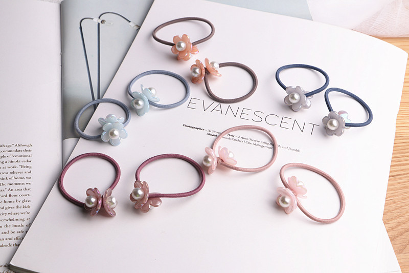 10 DB új aranyos hercegnő virág színes labda gyerekeknek rugalmas hajpántok baba fejdísz gyerekeknek hajkötelek lányok hajkiegészítői