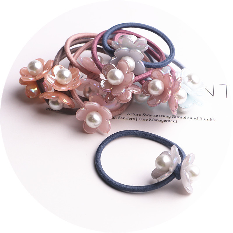 10 DB új aranyos hercegnő virág színes labda gyerekeknek rugalmas hajpántok baba fejdísz gyerekeknek hajkötelek lányok hajkiegészítői