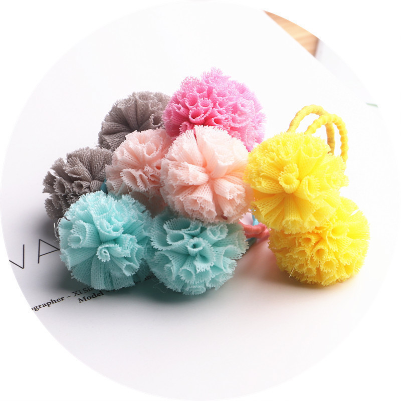 10 DB új aranyos hercegnő virág színes labda gyerekeknek rugalmas hajpántok baba fejdísz gyerekeknek hajkötelek lányok hajkiegészítői