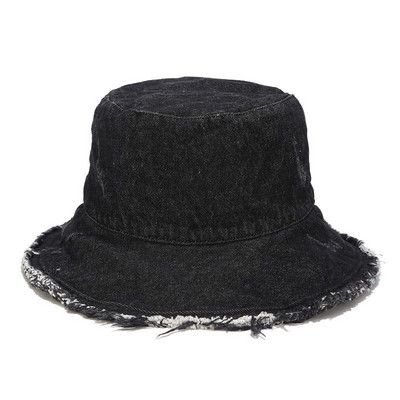 Vienkrāsaina mazgāta kovboju zvejnieka cepure sievietēm āra sauļošanās cepure Four Seasons Section mīļotājiem Modes savvaļas spainis cepures kasete