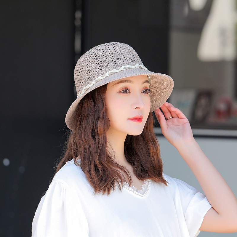 2021, noua vară, solidă, cu adâncime, pălării de paie, respirabile, pentru femei, accesorii cu flori, șapci de soare pentru plajă de vară