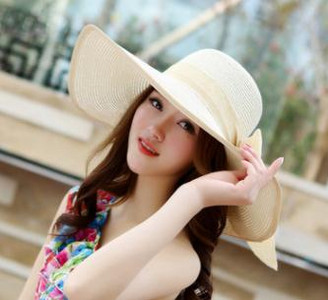 Ženski šešir od slame za sunčanje u 24 boje sa širokim obodom UPF 50, ljetni šešir, sklopivi sklopivi floppy šešir za plažu s velikom mašnom
