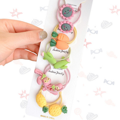 10 kom./set. Slatke elastične gumice za kosu za djevojčice, držač za konjski rep, dječje mekane gumice za kosu, dječji dodaci za kosu