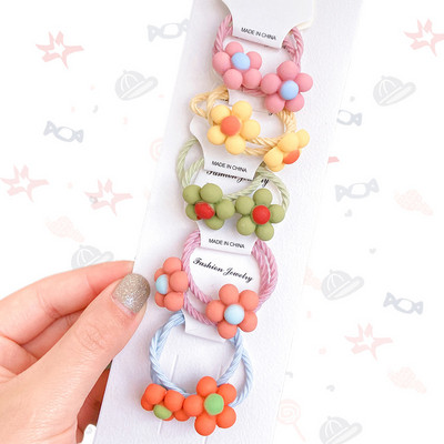 10 kom./set. Slatke elastične gumice za kosu za djevojčice, držač za konjski rep, dječje mekane gumice za kosu, dječji dodaci za kosu