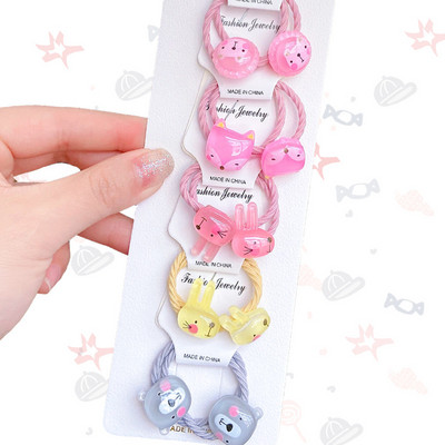 10 kom./set. Slatke elastične gumice za kosu za djevojčice, držač za konjski rep, dječje mekane gumice za kosu, dječji dodaci za kosu