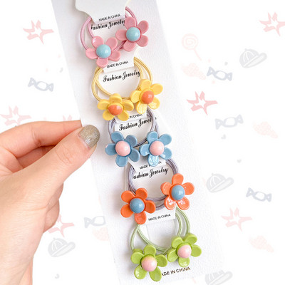 10 kom./set. Slatke elastične gumice za kosu za djevojčice, držač za konjski rep, dječje mekane gumice za kosu, dječji dodaci za kosu