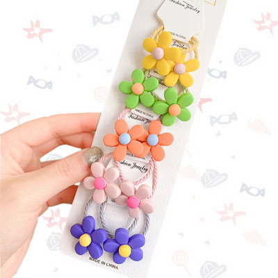 10 kom./set. Slatke elastične gumice za kosu za djevojčice, držač za konjski rep, dječje mekane gumice za kosu, dječji dodaci za kosu