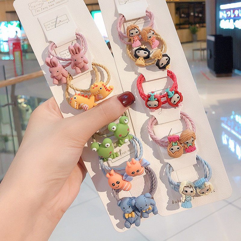 10 kom./set. Slatke elastične gumice za kosu za djevojčice, držač za konjski rep, dječje mekane gumice za kosu, dječji dodaci za kosu