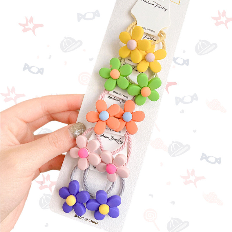 10 kom./set. Slatke elastične gumice za kosu za djevojčice, držač za konjski rep, dječje mekane gumice za kosu, dječji dodaci za kosu