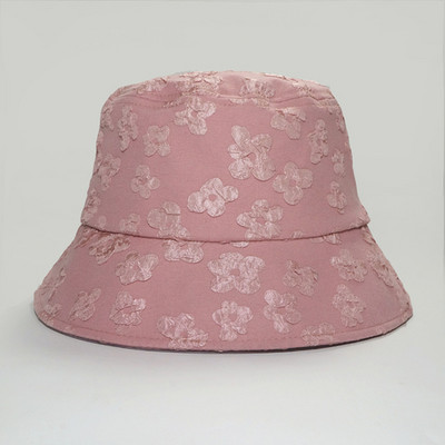 Korejska verzija ribarskog šešira s cvjetnom čipkom Ženska divlja kapa za proljeće i jesen Šeširi za sunčanje s kratkim obodom Temperament Out Shopping Kapa za lonce