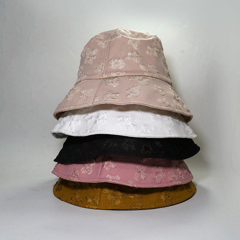 Korejska verzija ribarskog šešira s cvjetnom čipkom Ženska divlja kapa za proljeće i jesen Šeširi za sunčanje s kratkim obodom Temperament Out Shopping Kapa za lonce