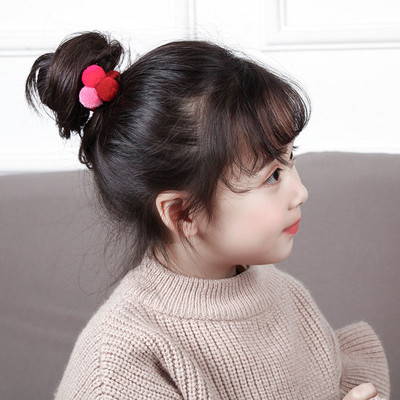 AIKELINA 3PCS. Slatke 3 loptice, elastične gumice, držači za kosu, gumice, modni dječji slatkiši, dodaci za kosu za djevojčice