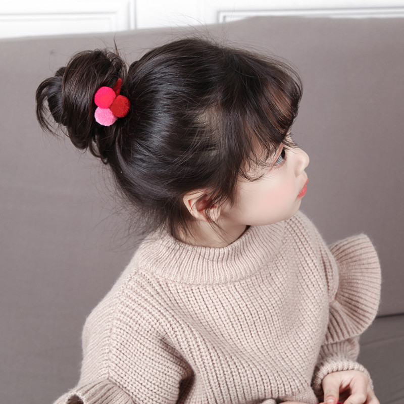 AIKELINA 3PCS. Slatke 3 loptice, elastične gumice, držači za kosu, gumice, modni dječji slatkiši, dodaci za kosu za djevojčice