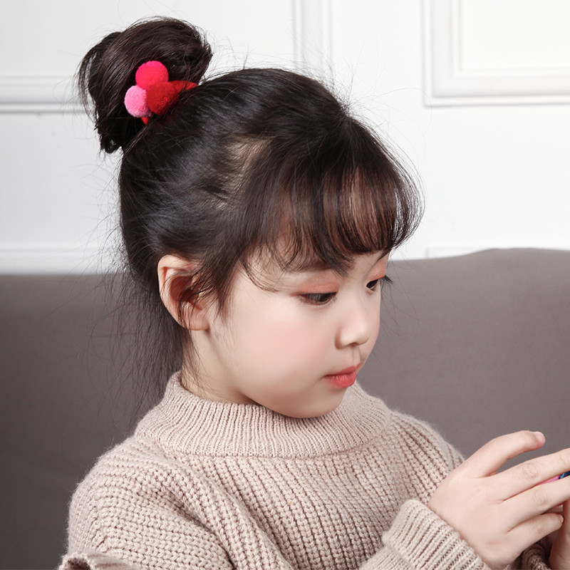 AIKELINA 3PCS. Slatke 3 loptice, elastične gumice, držači za kosu, gumice, modni dječji slatkiši, dodaci za kosu za djevojčice