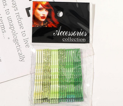 24Pcs Ton boja za žene, dame, djevojke, svjetlucave ukosnice, nevidljivi valovi, kopče za kosu, kopče za kosu, dodaci QY123013