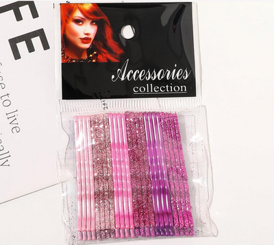 24Pcs Ton boja za žene, dame, djevojke, svjetlucave ukosnice, nevidljivi valovi, kopče za kosu, kopče za kosu, dodaci QY123013