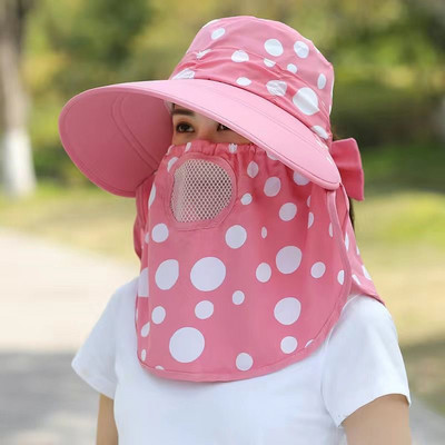 Novi šeširi za sunčanje za branje čaja Modni ženski pokrivač za lice Preklopivi panama šešir sa širokim obodom Vanjski pokrivač za muškarce Prozračna anti-UV Bucke kapa