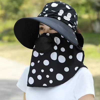 Novi šeširi za sunčanje za branje čaja Modni ženski pokrivač za lice Preklopivi panama šešir sa širokim obodom Vanjski pokrivač za muškarce Prozračna anti-UV Bucke kapa