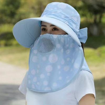 Novi šeširi za sunčanje za branje čaja Modni ženski pokrivač za lice Preklopivi panama šešir sa širokim obodom Vanjski pokrivač za muškarce Prozračna anti-UV Bucke kapa