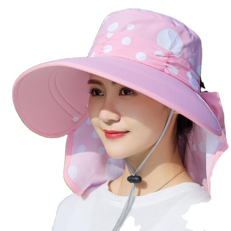 Novi šeširi za sunčanje za branje čaja Modni ženski pokrivač za lice Preklopivi panama šešir sa širokim obodom Vanjski pokrivač za muškarce Prozračna anti-UV Bucke kapa