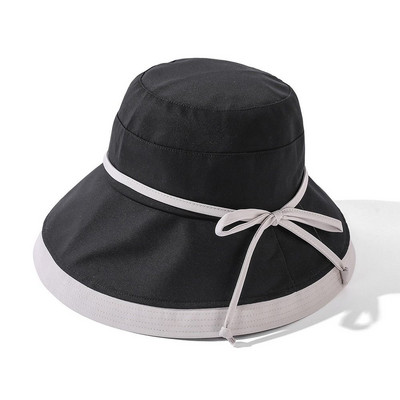 Pălării pentru soare cu boruri largi de primăvară, vară, șapci Panama, pentru femei, îmbrăcăminte pe două părți, șapcă pliabilă portabilă în aer liber