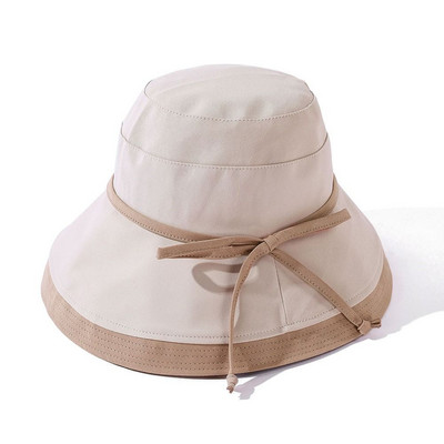 Pălării pentru soare cu boruri largi de primăvară, vară, șapci Panama, pentru femei, îmbrăcăminte pe două părți, șapcă pliabilă portabilă în aer liber