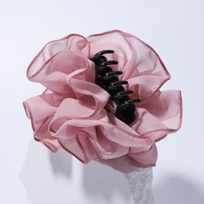 Korejske djevojke, slatki šifon, veliki cvijet, kopče za kosu, kopče za žene, ukrasi za kosu za odrasle, dodaci za kosu, kopča za kosu, kopča za morskog psa