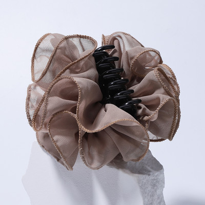 Korejske djevojke, slatki šifon, veliki cvijet, kopče za kosu, kopče za žene, ukrasi za kosu za odrasle, dodaci za kosu, kopča za kosu, kopča za morskog psa