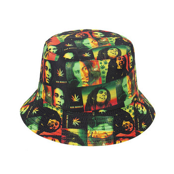 Sport Reggae Roots Lion Rastafara Jamaica Legend Bob Marley Bucket Hat Слънчева шапка