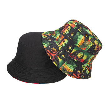 Sport Reggae Roots Lion Rastafara Jamaica Legend Bob Marley Bucket Hat Слънчева шапка