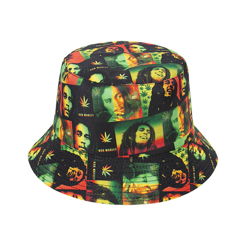 Sport Reggae Roots Lion Rastafara Jamaica Legend Bob Marley Bucket Hat Sun Cap