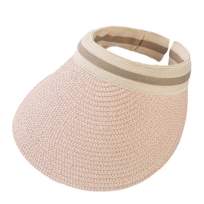 Pălării de paie pentru femei, vară Panama 2022, cu boruri mari goale, parasolară, pălărie de plajă, protecție solară, pescuit în aer liber, șapci pentru femei MZ108