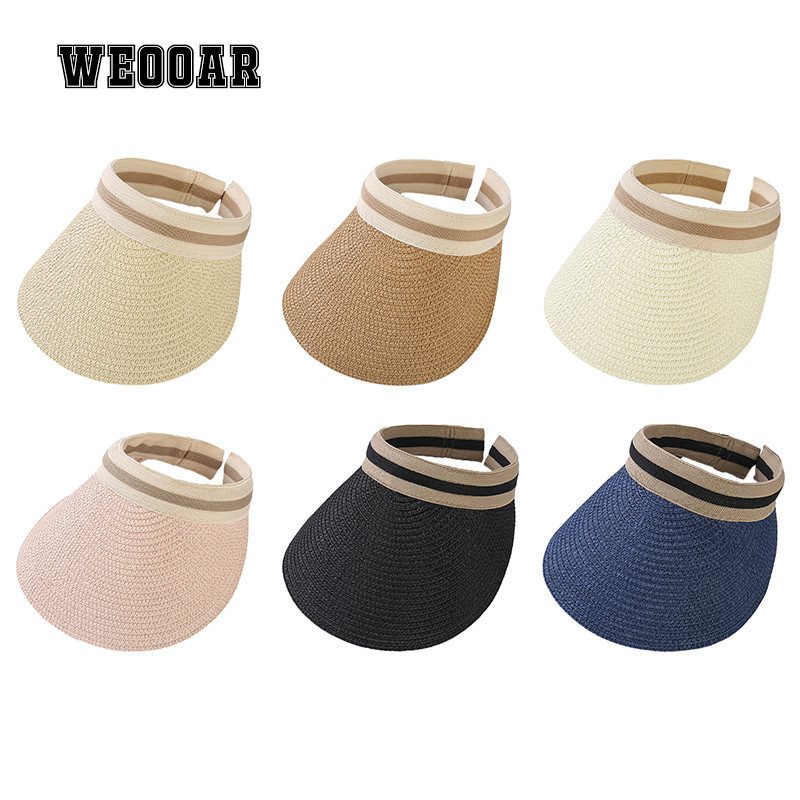 Pălării de paie pentru femei, vară Panama 2022, cu boruri mari goale, parasolară, pălărie de plajă, protecție solară, pescuit în aer liber, șapci pentru femei MZ108