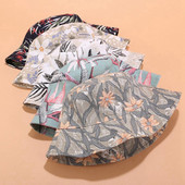 2023 Fashion Floral Print Bucket Καπέλο Βαμβακερό αναστρέψιμο αντηλιακό καπέλο γυναικεία καπέλα ψαράδων Panama
