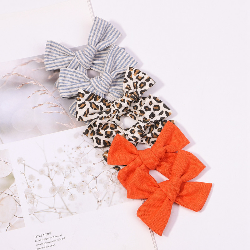 2 buc/set fundite de păr din bumbac solid pentru agrafe de păr drăguțe fetite