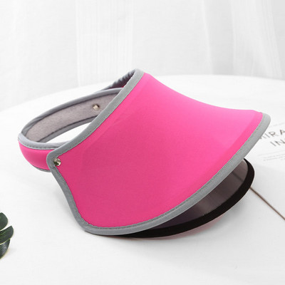 Protecție cu două straturi Pălărie de soare pentru femei, parasolar de vară, pălărie cu boruri largi, pălărie de plajă, cu protecție UV reglabilă, șapcă feminină, ambalabilă