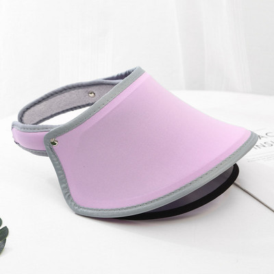 Protecție cu două straturi Pălărie de soare pentru femei, parasolar de vară, pălărie cu boruri largi, pălărie de plajă, cu protecție UV reglabilă, șapcă feminină, ambalabilă