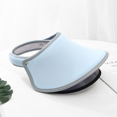 Protecție cu două straturi Pălărie de soare pentru femei, parasolar de vară, pălărie cu boruri largi, pălărie de plajă, cu protecție UV reglabilă, șapcă feminină, ambalabilă