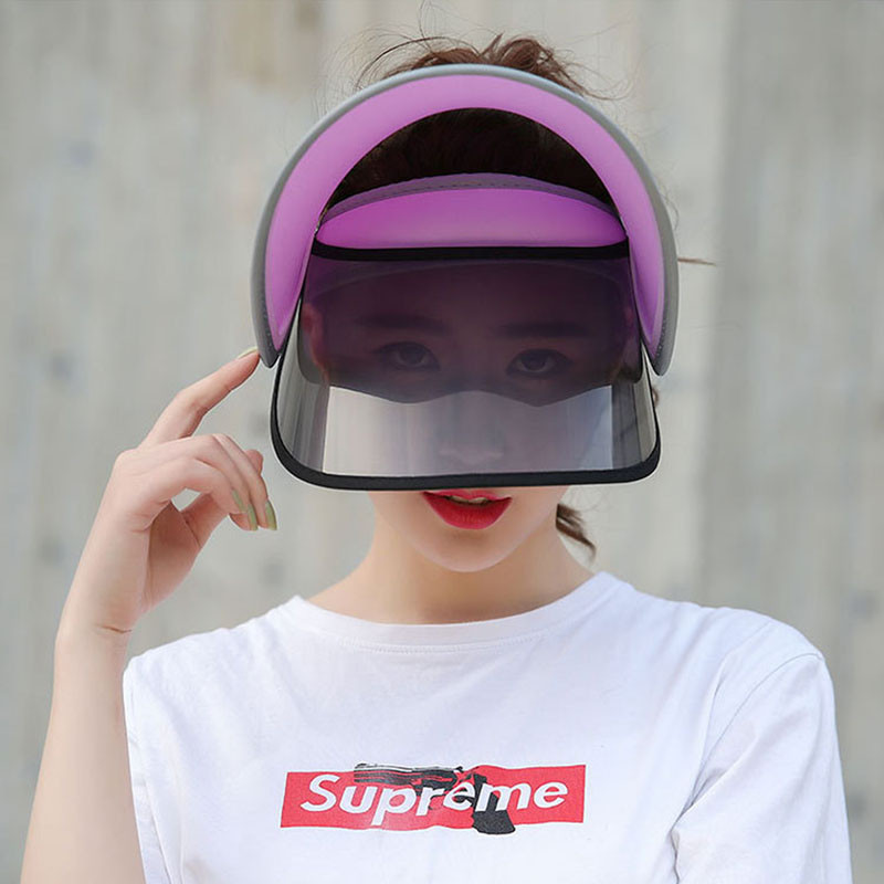 Protecție cu două straturi Pălărie de soare pentru femei, parasolar de vară, pălărie cu boruri largi, pălărie de plajă, cu protecție UV reglabilă, șapcă feminină, ambalabilă