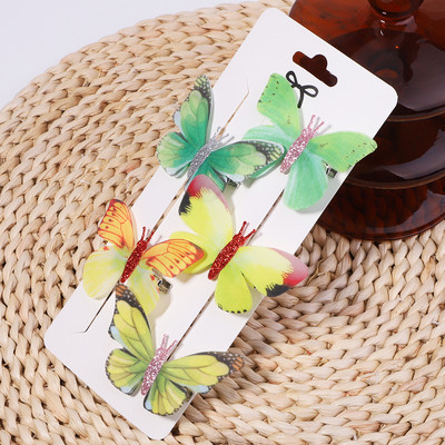 5 tk/pakk Armas Bobby Pin Lastele Tüdrukud Naised 3D Liblikad Juukseklambrid Pulmafotograafia Pruudijuuksed Barrette Aksessuaarid