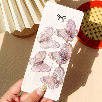 5 tk/pakk Armas Bobby Pin Lastele Tüdrukud Naised 3D Liblikad Juukseklambrid Pulmafotograafia Pruudijuuksed Barrette Aksessuaarid