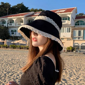 Modna kapa za umivaonik Čipkasti šeširi za žene Štil za rano proljeće Ženska krema za sunčanje Šešir s velikim obodom Ljetni šešir za sunčanje