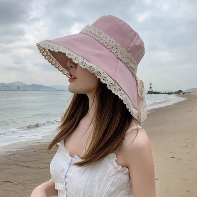 Modna kapa za umivaonik Čipkasti šeširi za žene Štil za rano proljeće Ženska krema za sunčanje Šešir s velikim obodom Ljetni šešir za sunčanje